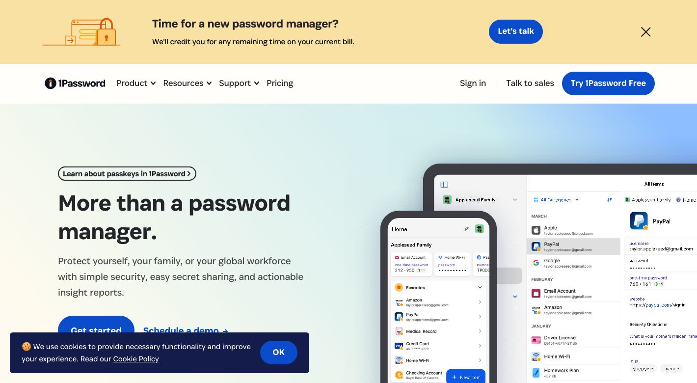 1Password Website