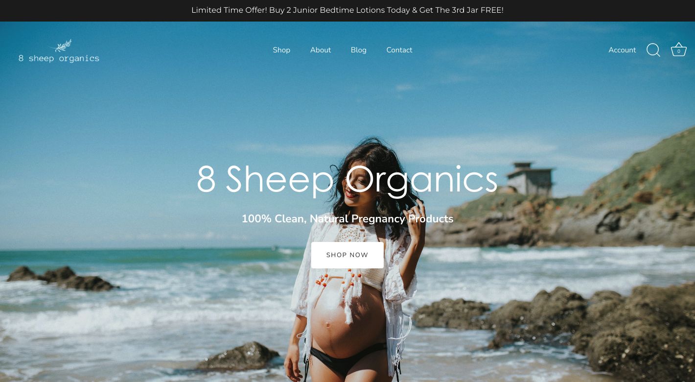 8 Sheep Organics Website