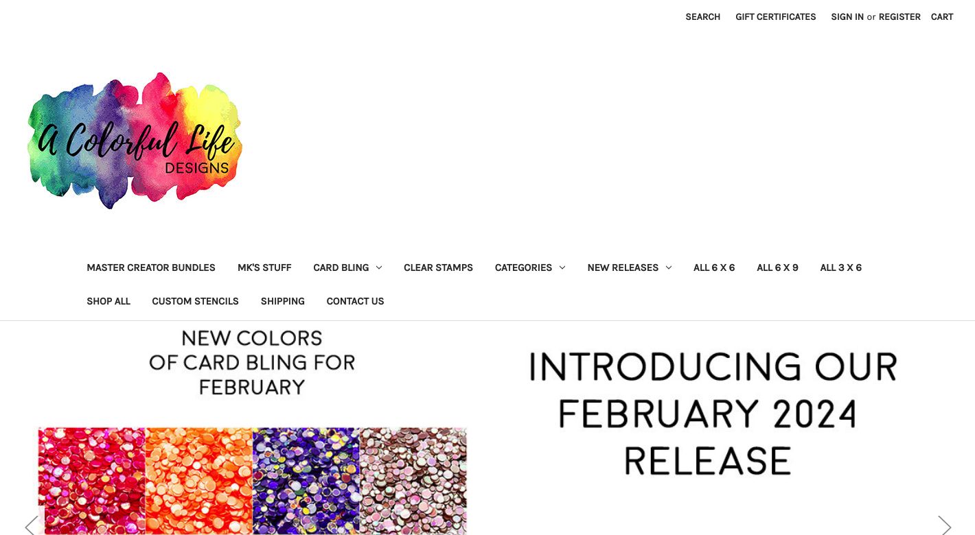 A Colorful Life Designs Website