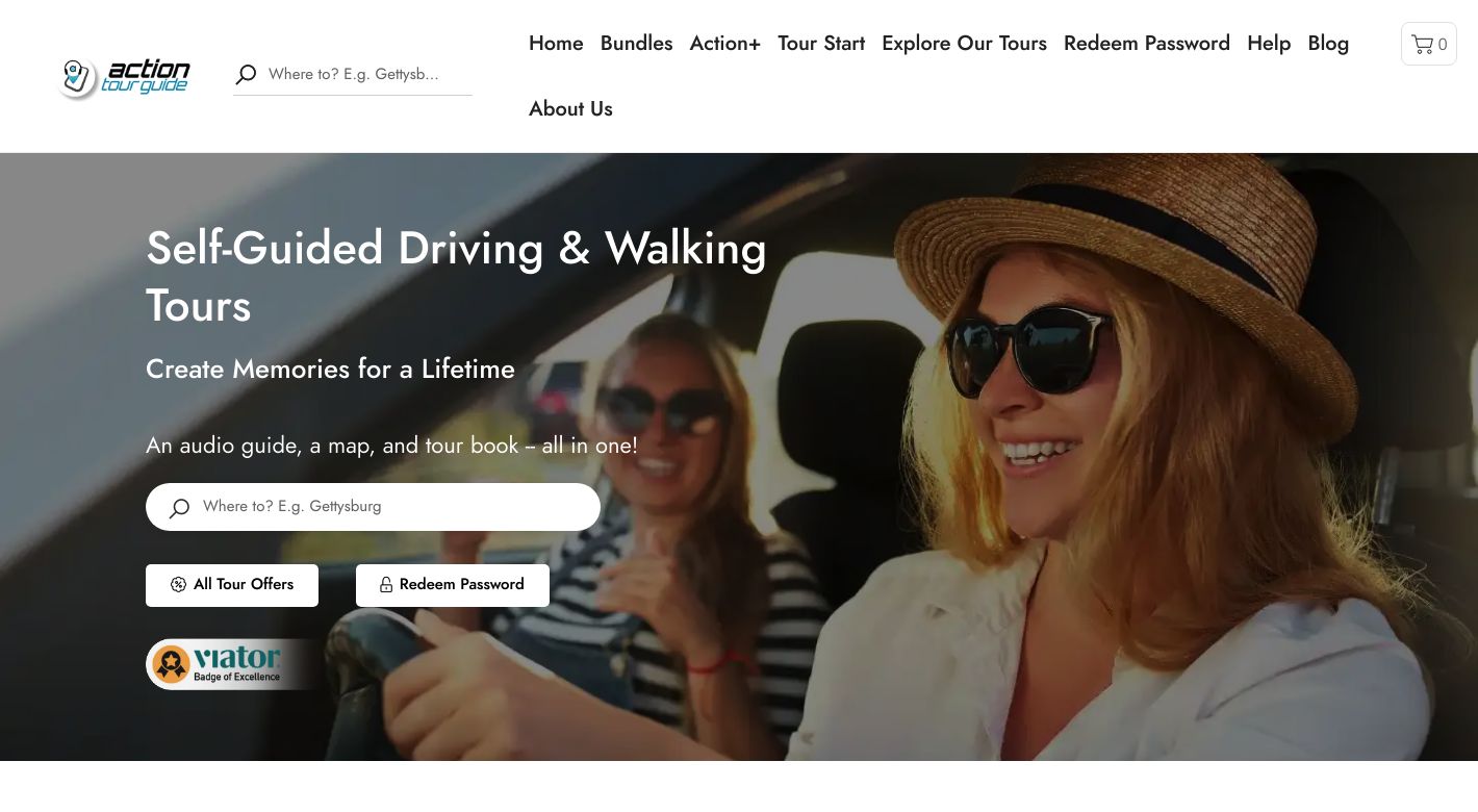 Action Tour Guide Website