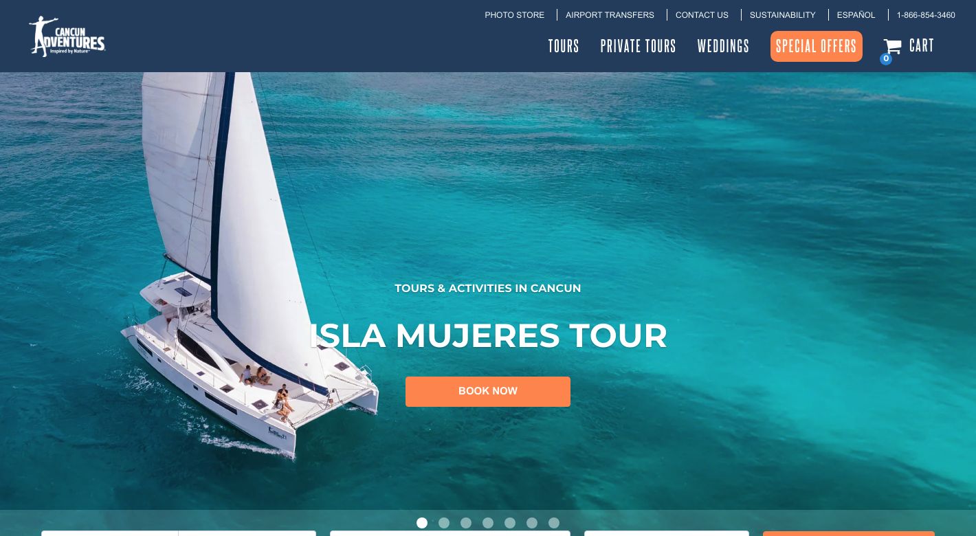 Adventures Cancun Website