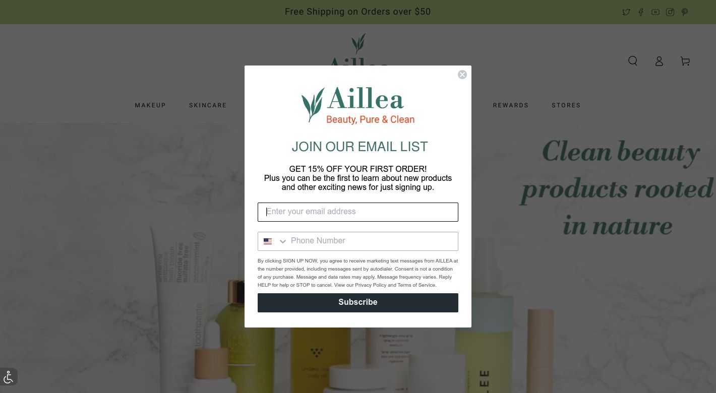 AILLEA Website