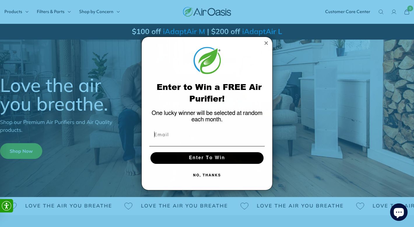 Air Oasis Website