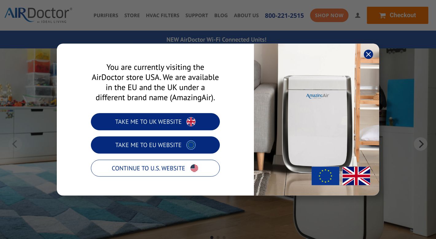 AirDoctor Website