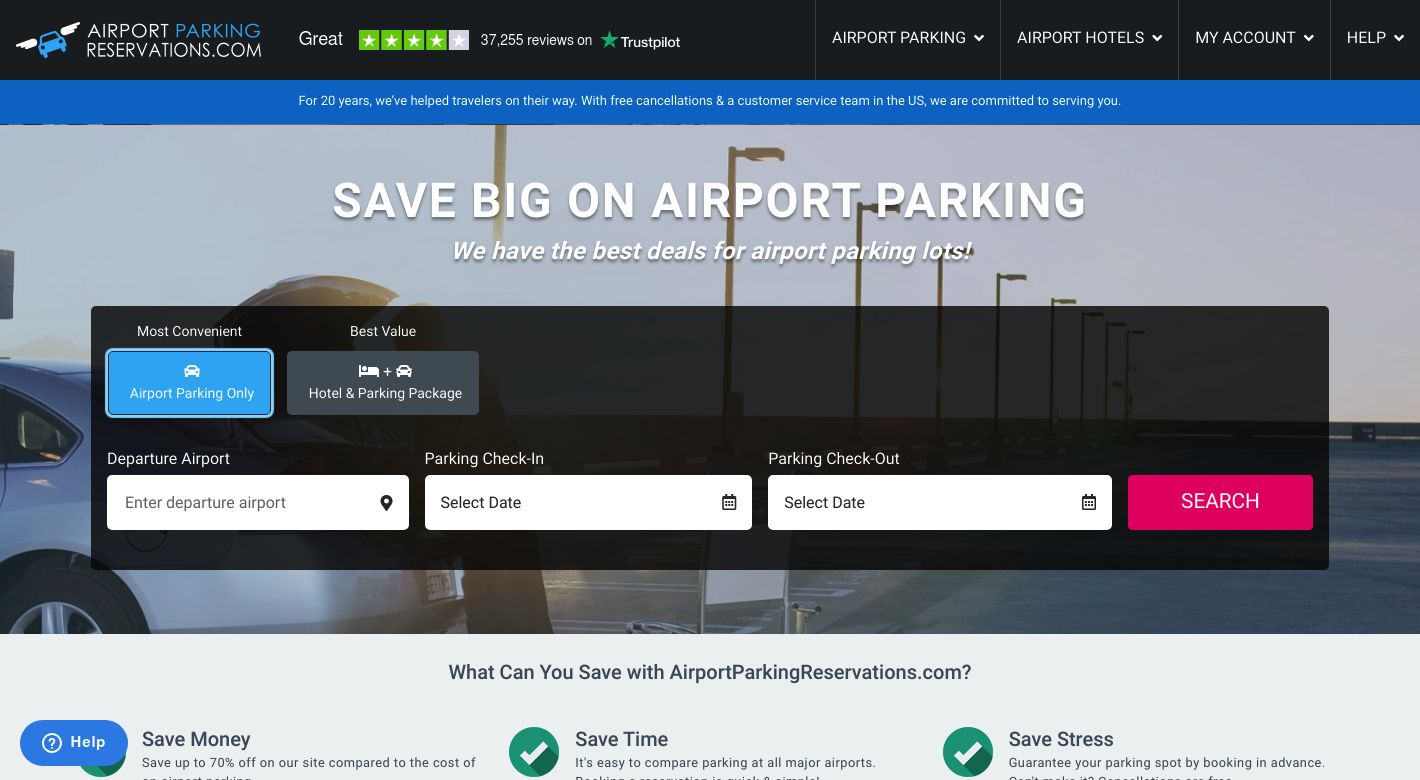Airport Parking Reservations Website