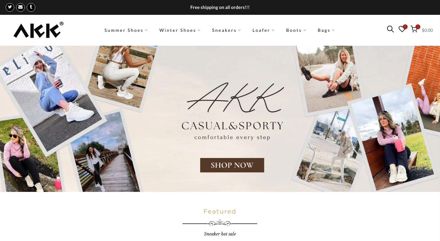 Akk Shoes Website