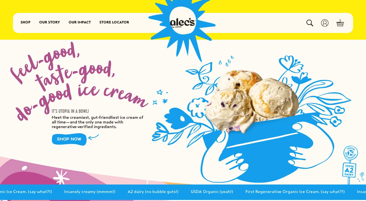 Alec's Ice Cream Website