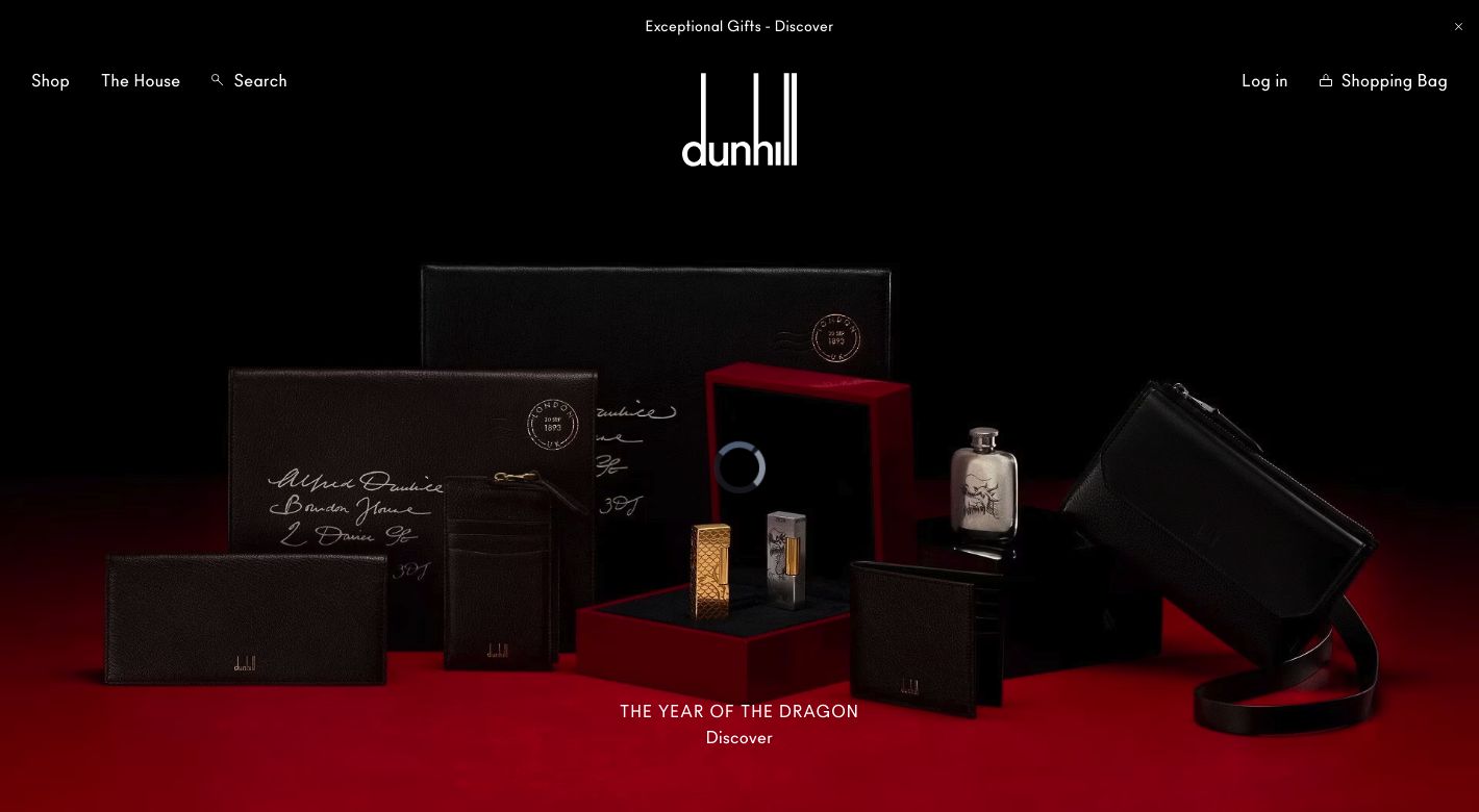 Alfred Dunhill Website