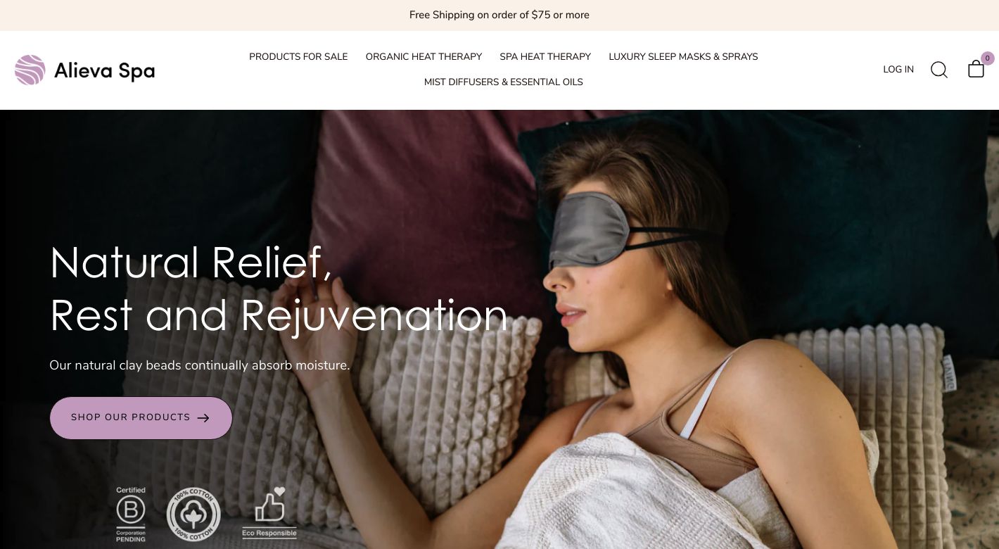 Alieva Spa Website