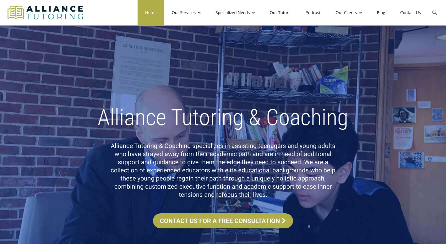 Alliance Tutoring Website