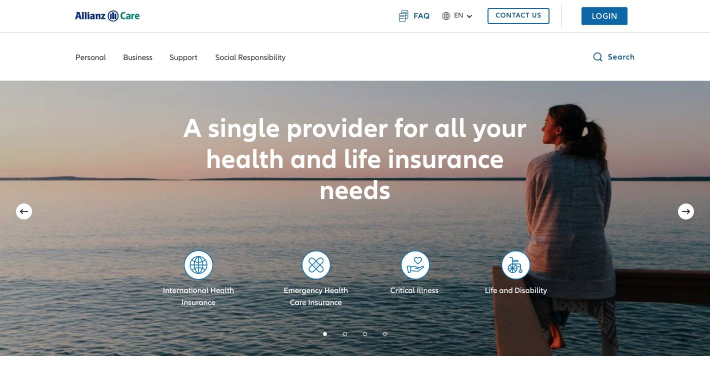 Allianz Worldwide Care Website