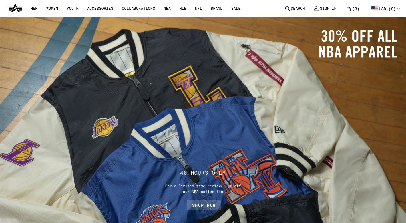 Alpha Industries Website