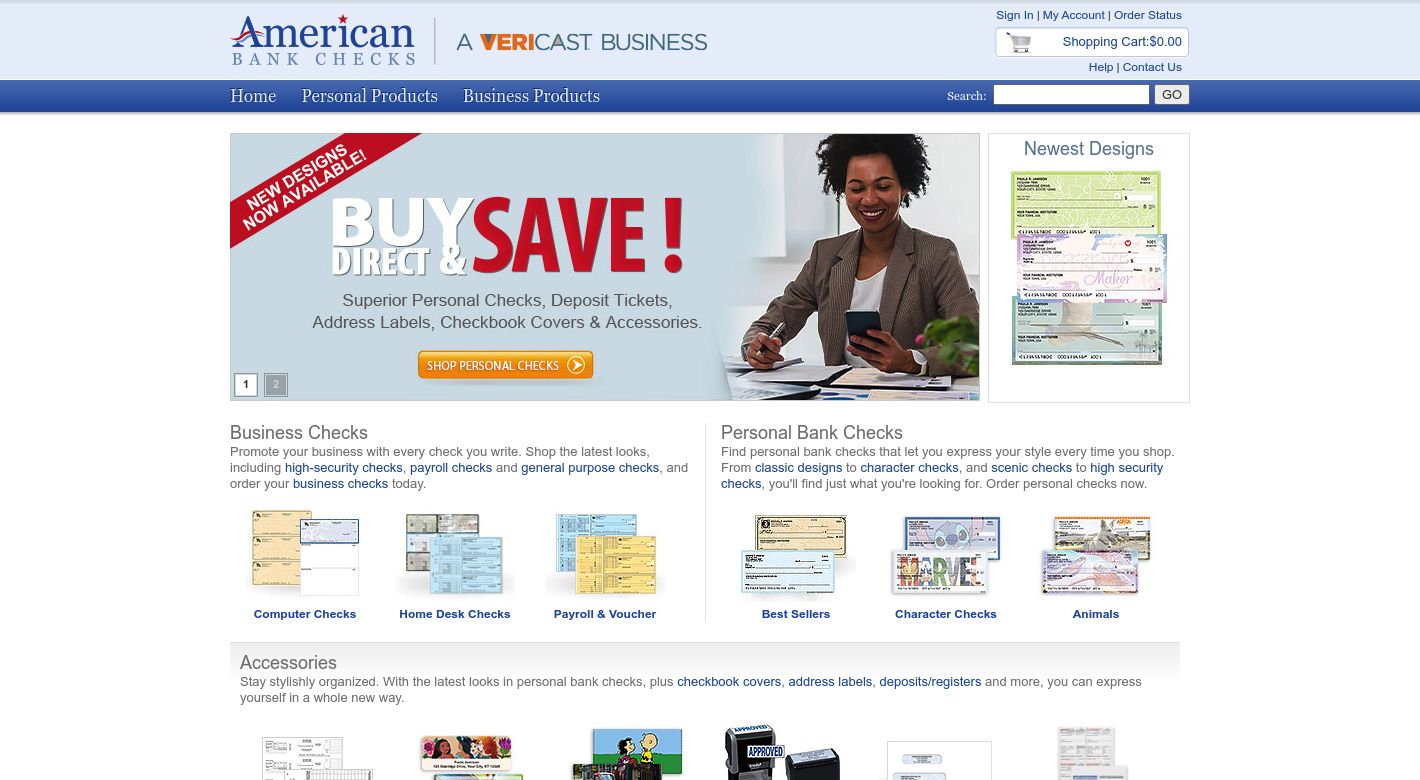 American Bank Checks Website