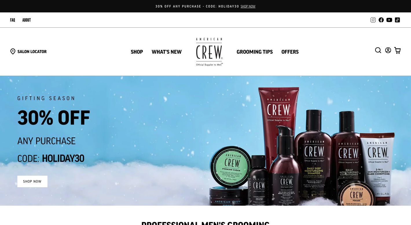 American Crew Website