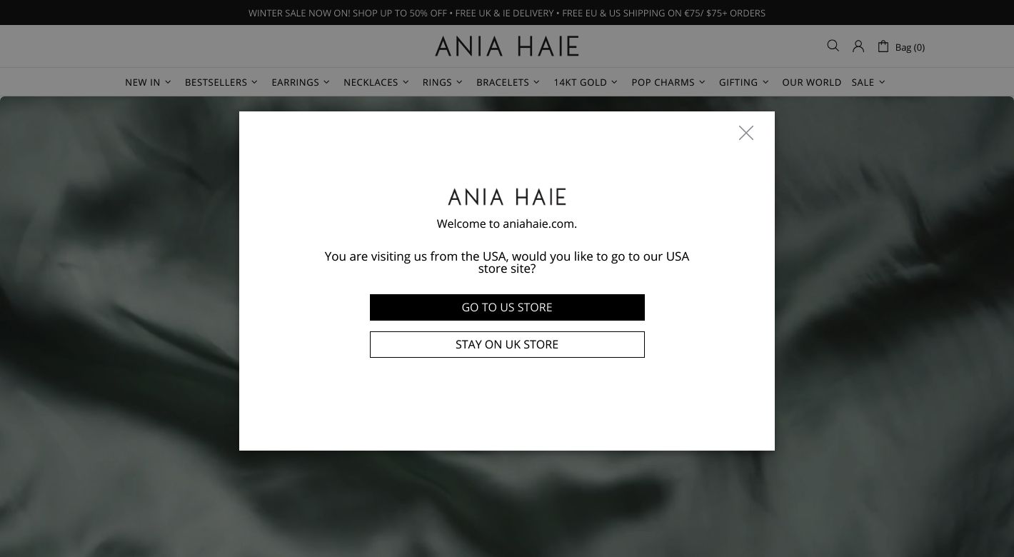 Ania Haie Website