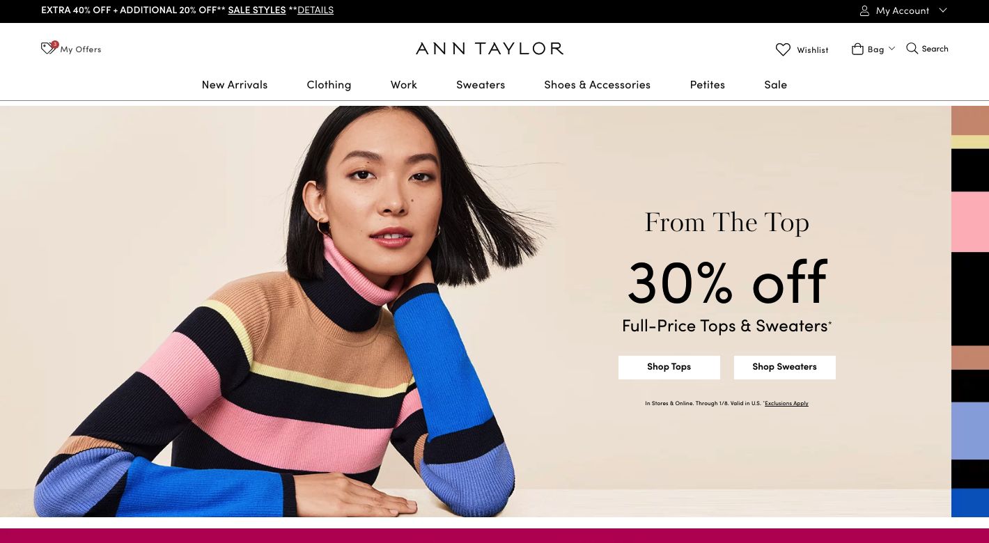 Ann Taylor Website