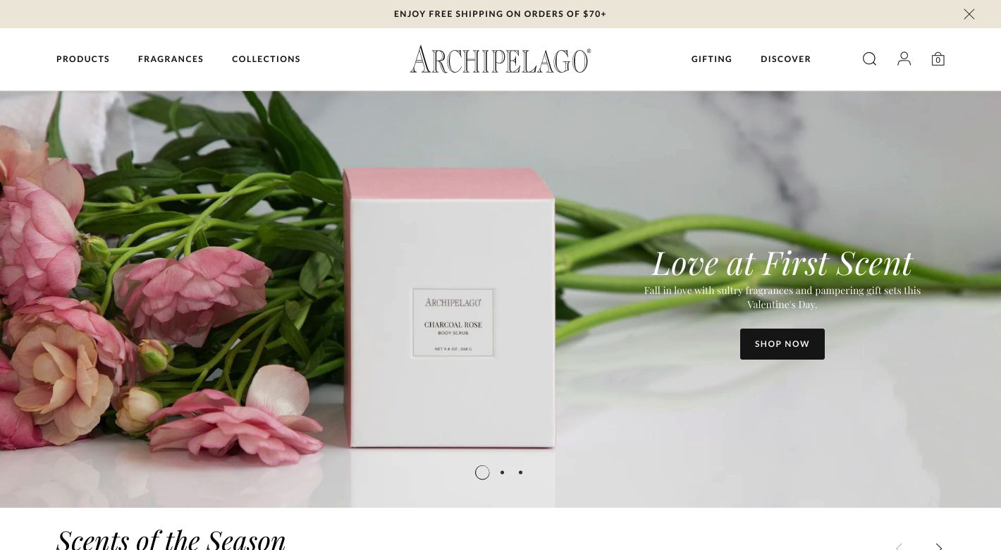 Archipelago Botanicals Website