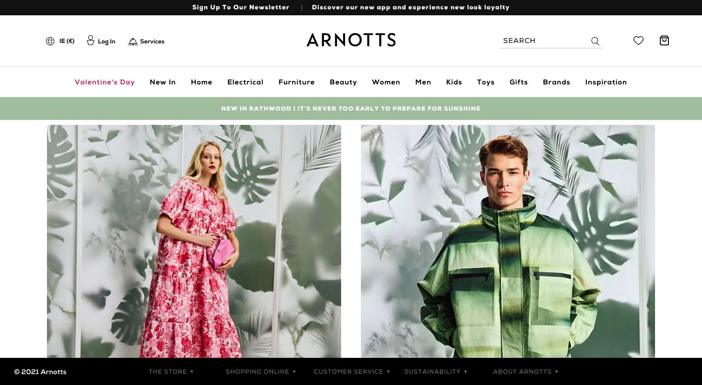 Arnotts Website