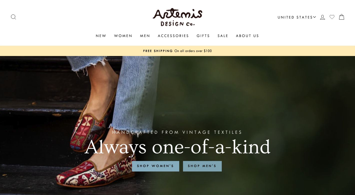 Artemis Design Co. Website