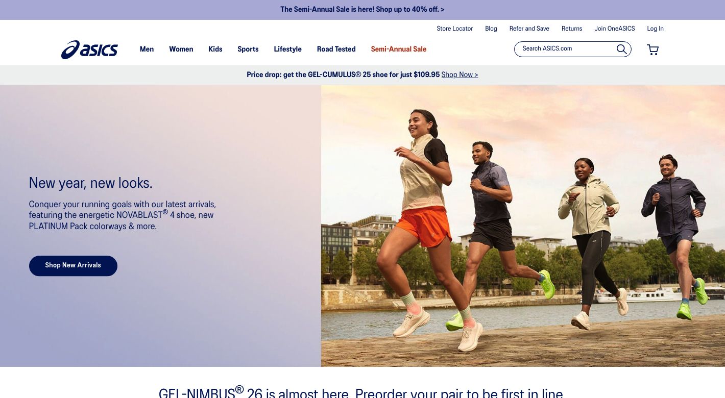 ASICS Website