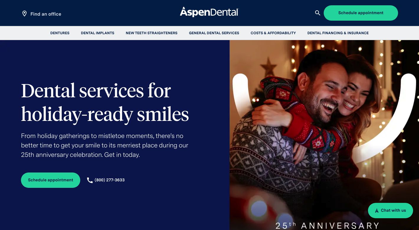 Aspen Dental Website