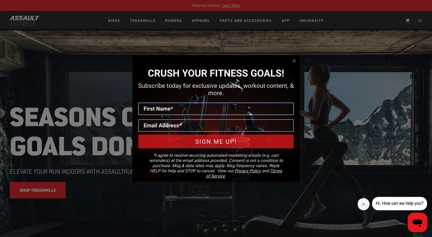 Assault Fitness Website