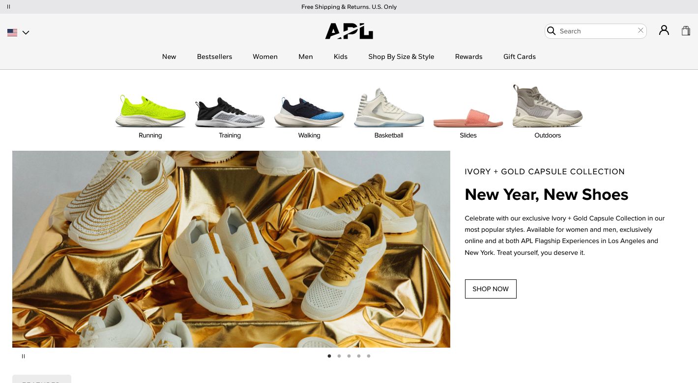 Athletic Propulsion Labs Website