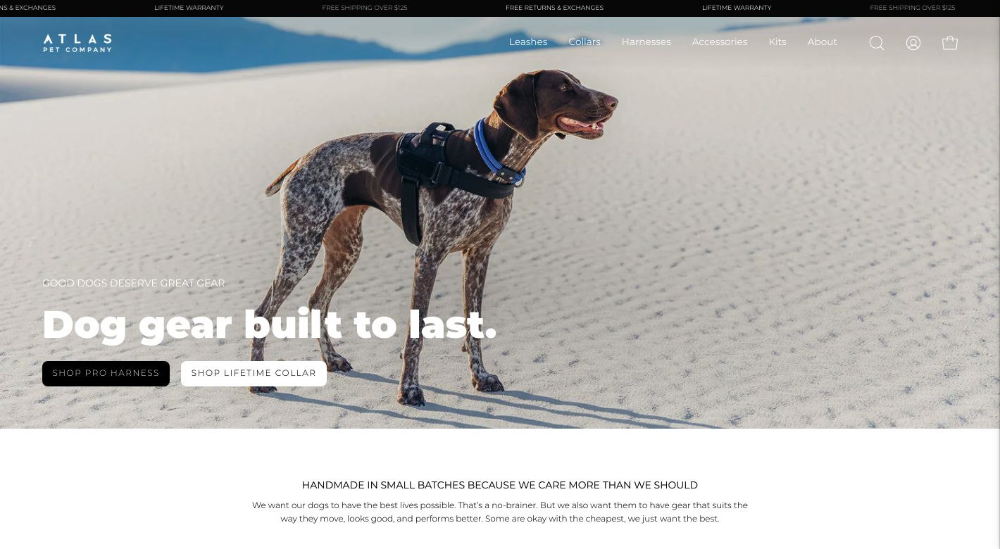 Atlas Pet Company Website