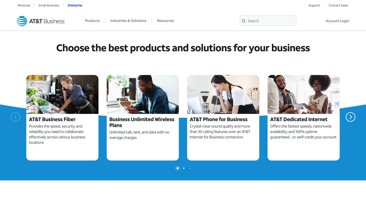 AT&T Business Website