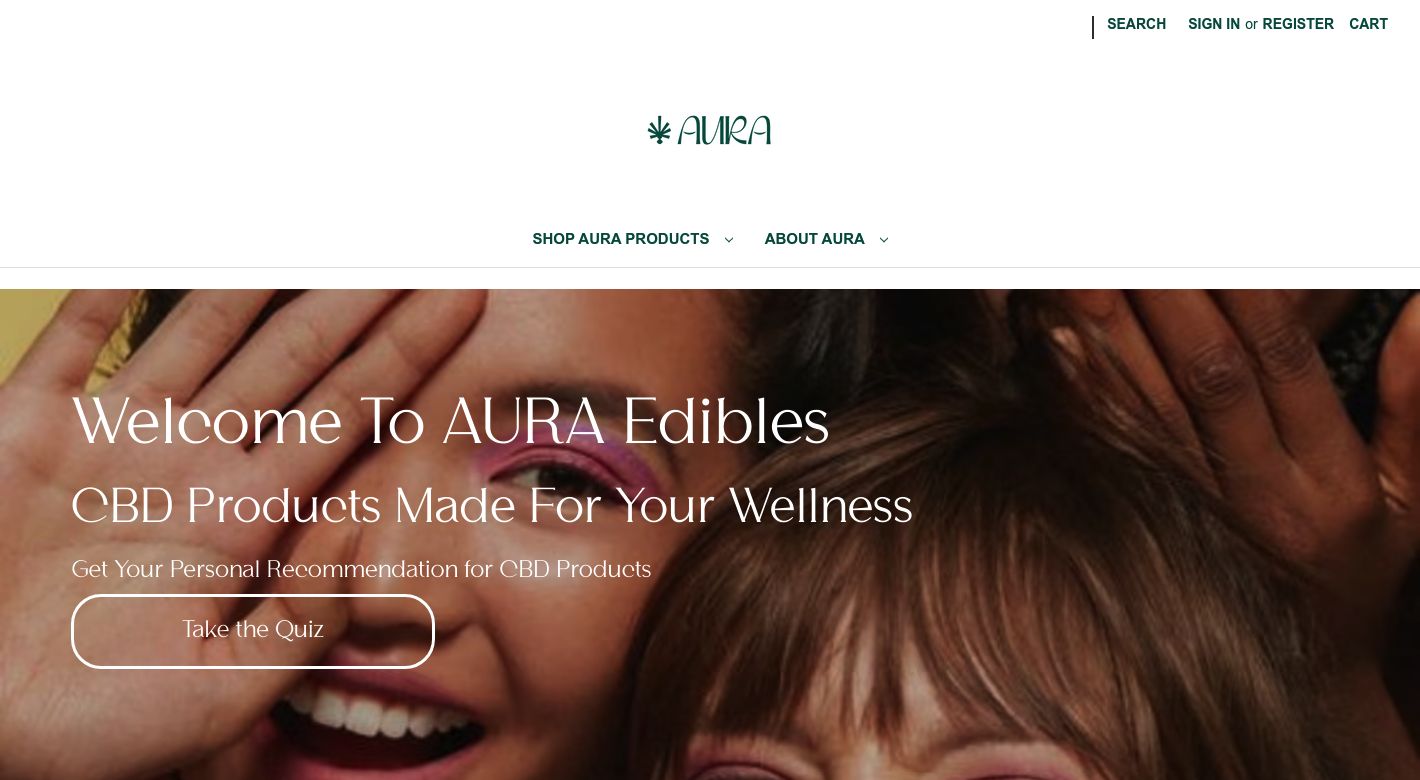 Aura Edibles Website