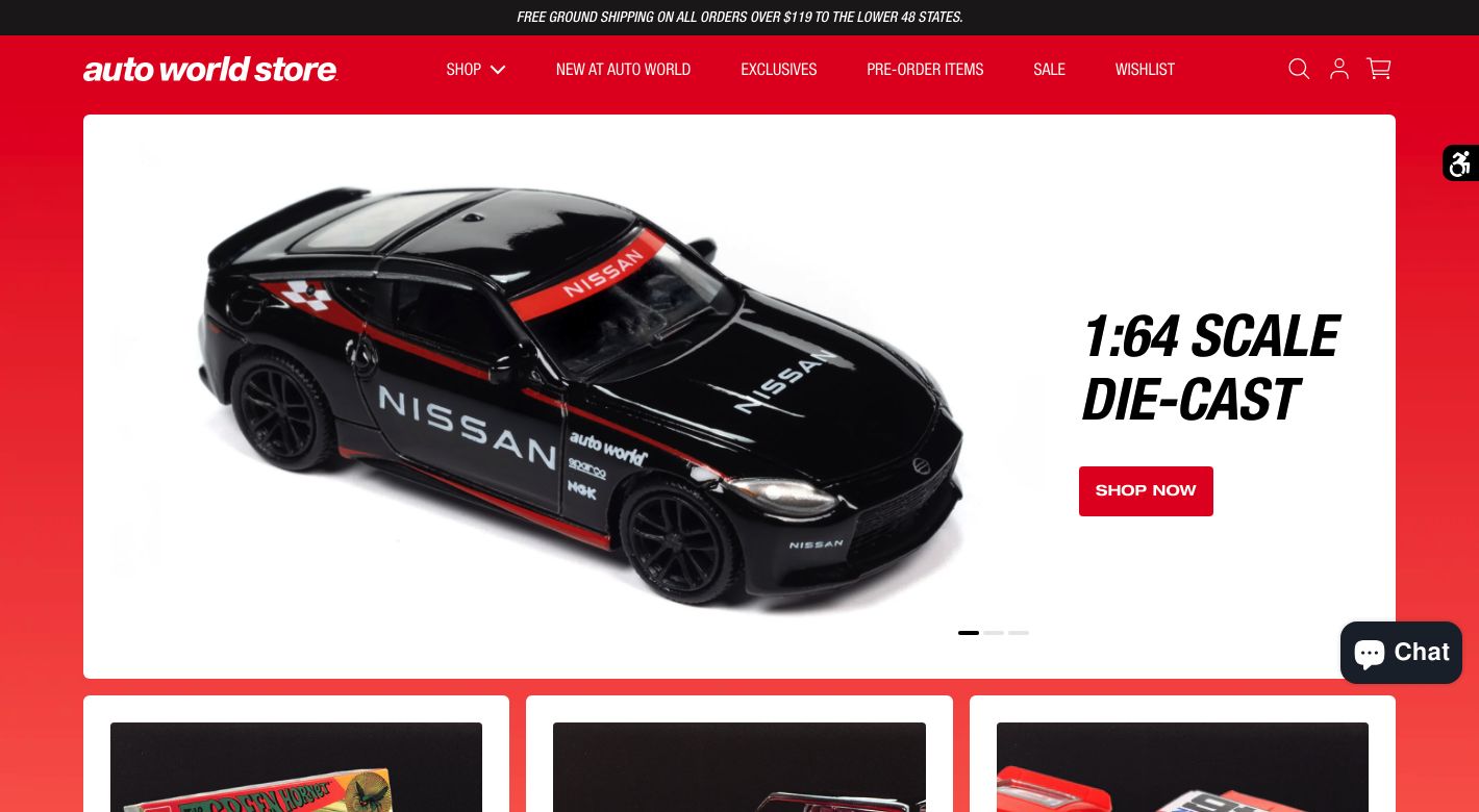 Auto World Store Website