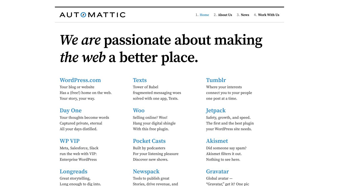 Automattic Website