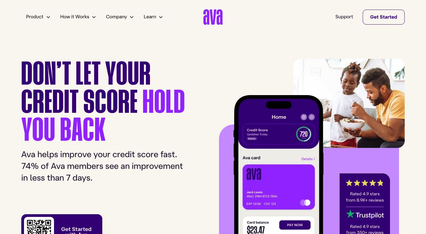 Ava Finance Website