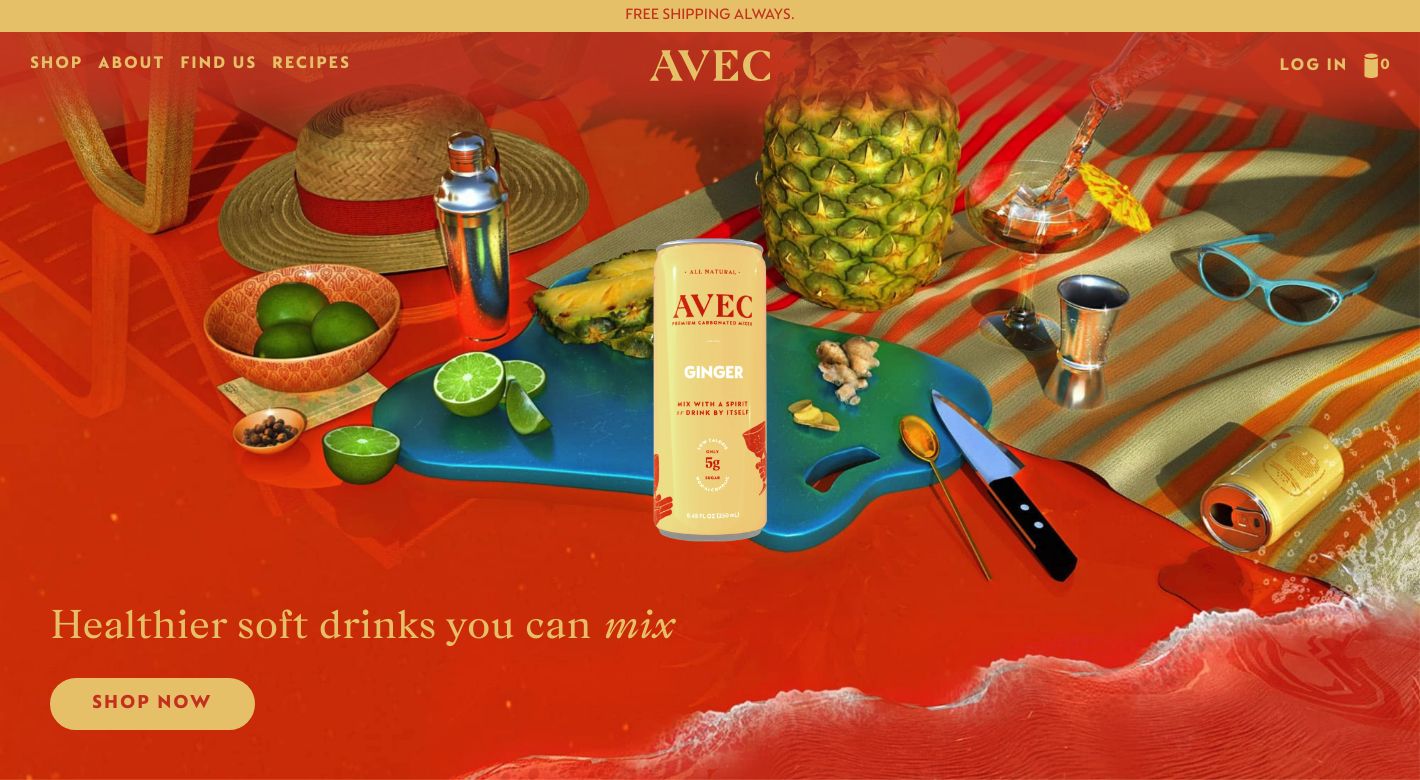 AVEC DRINKS CO Website