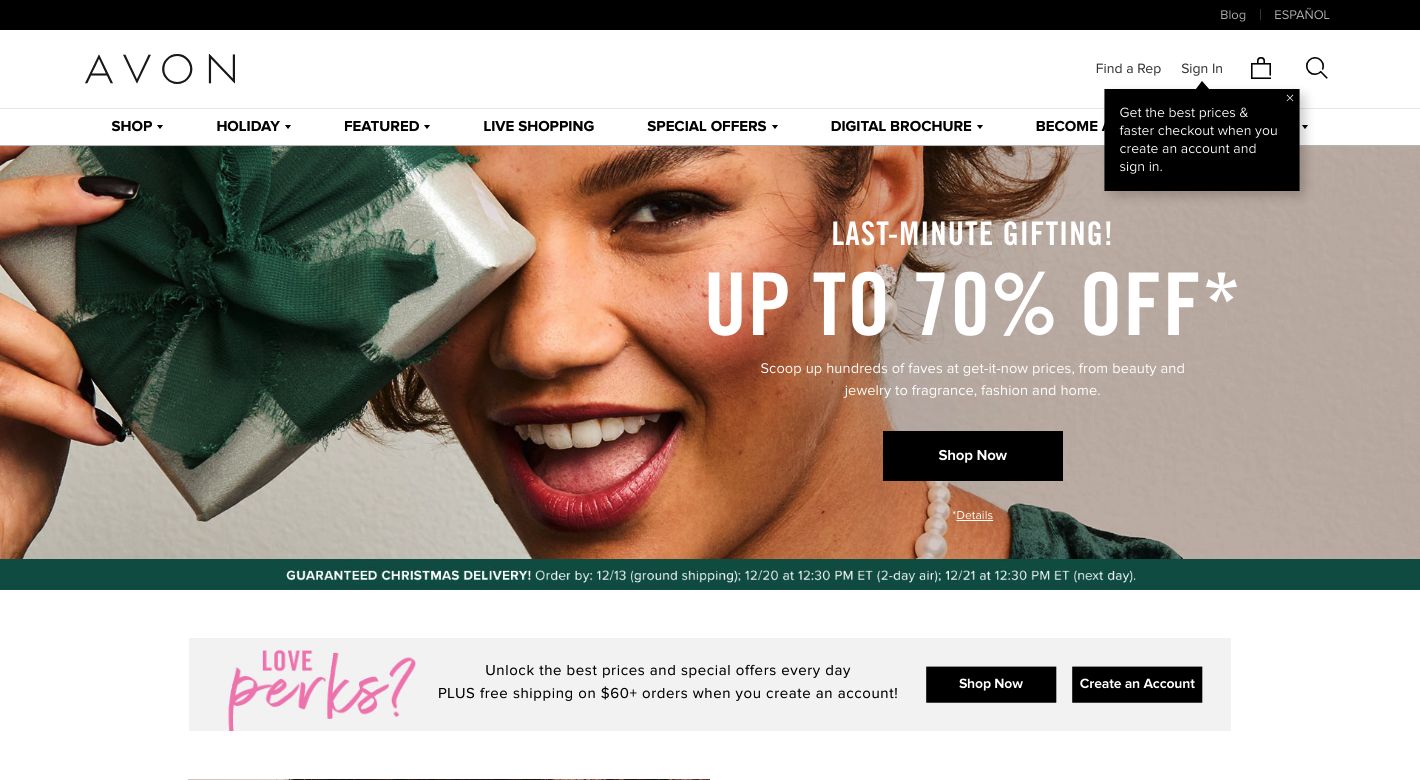 Avon Website