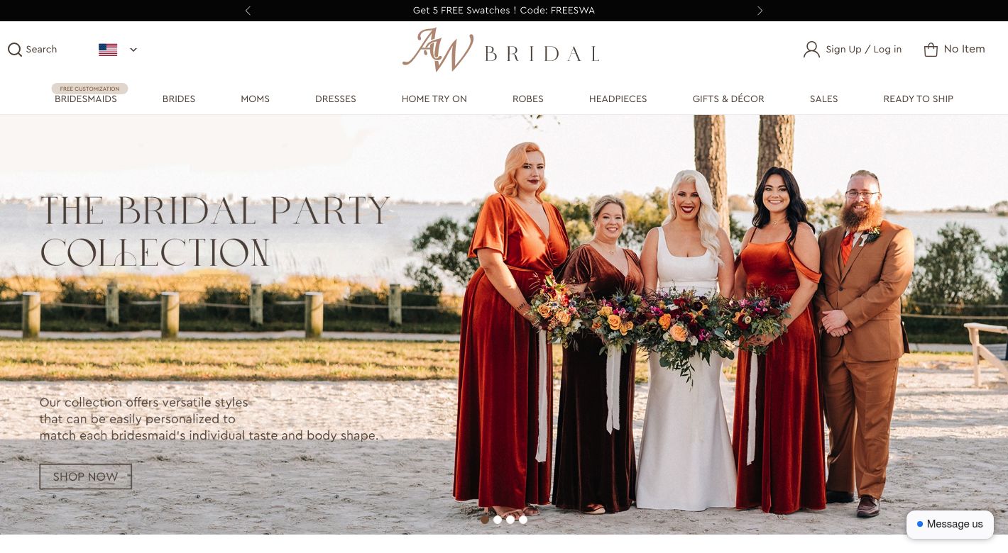 AW Bridal Website