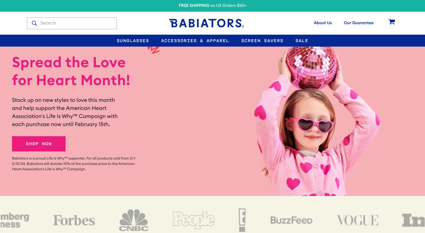 Babiators Website
