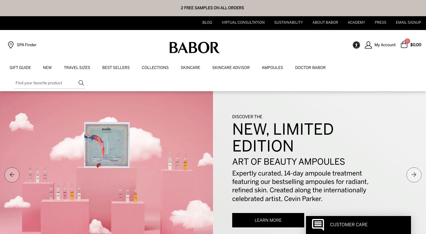 BABOR Website