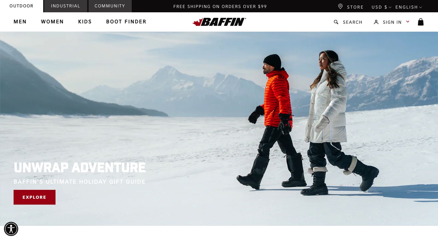 Baffin Website