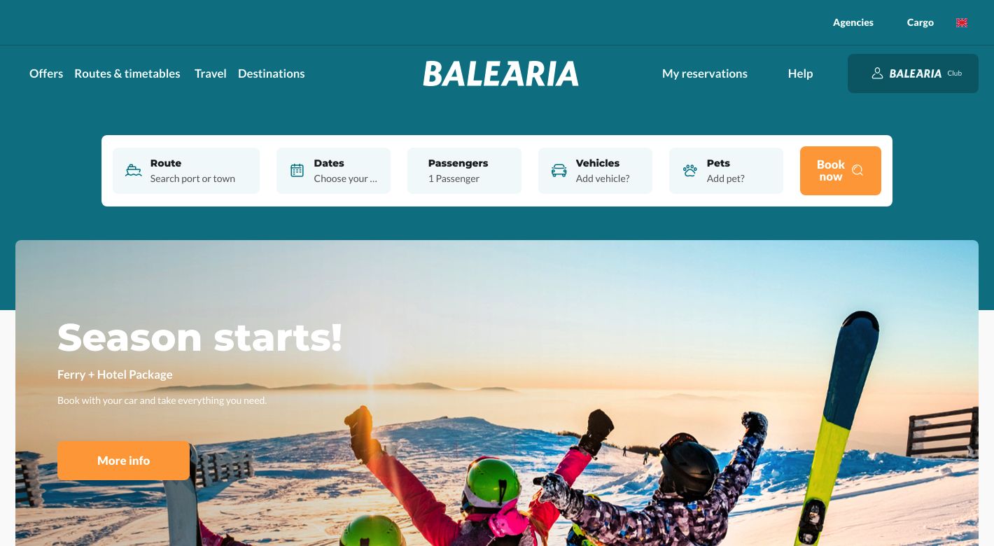 Balearia Website