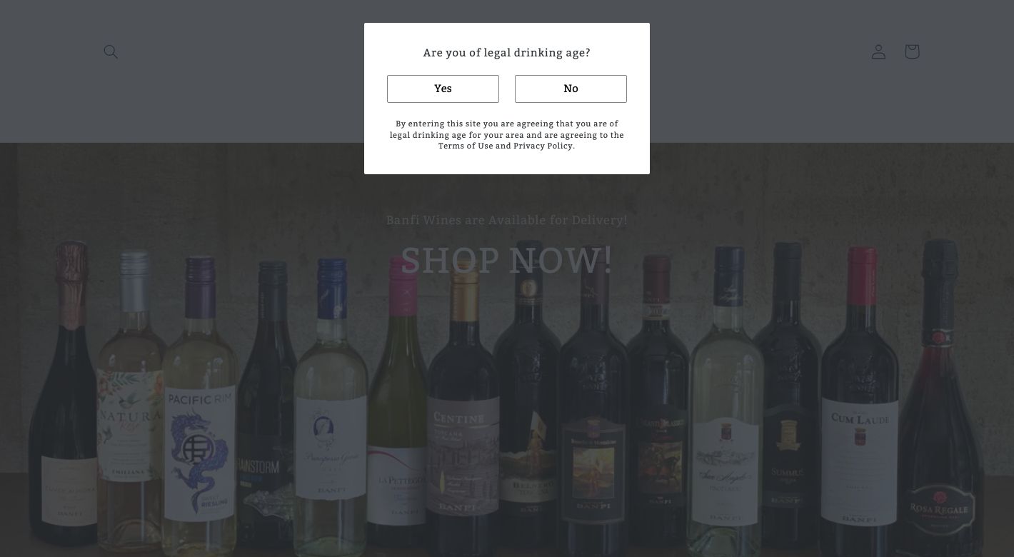 Banfi Wines Website