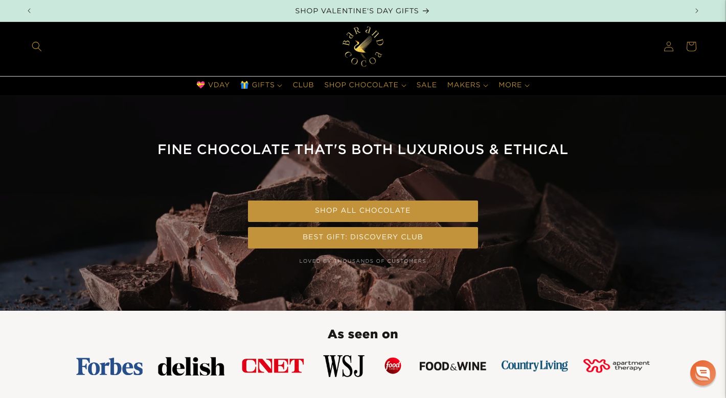 Bar & Cocoa Website