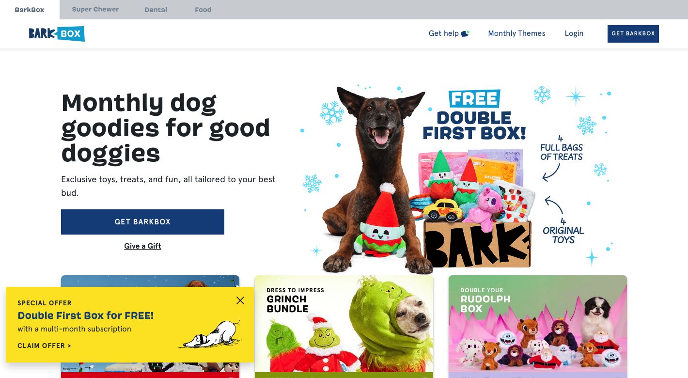 BarkBox Website