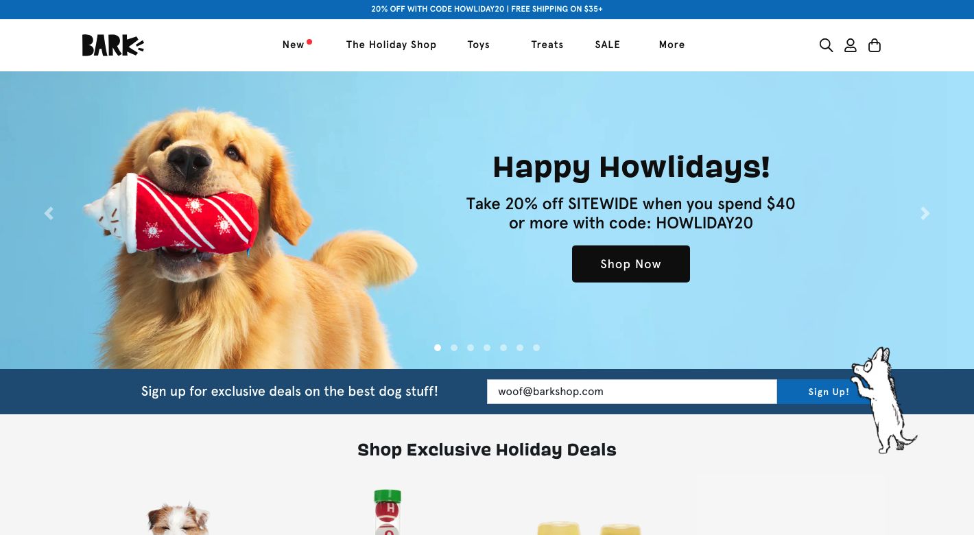 BarkShop Website