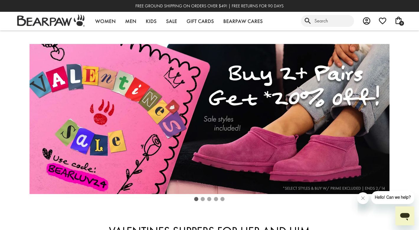 BEARPAW SHOES Website