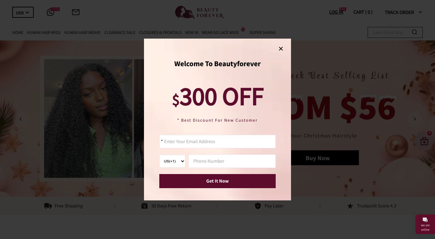 Beauty Forever Hair Website