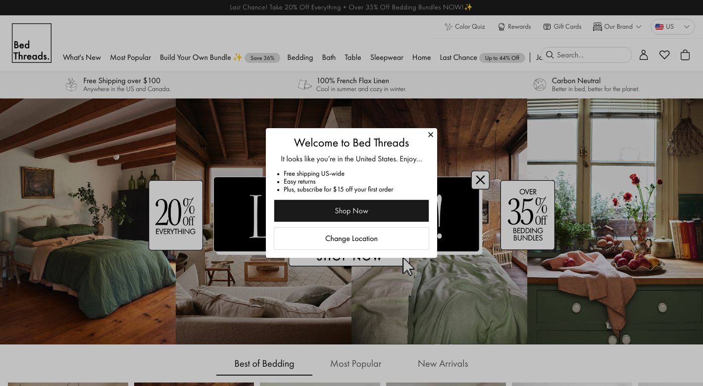 Bed Threads Website