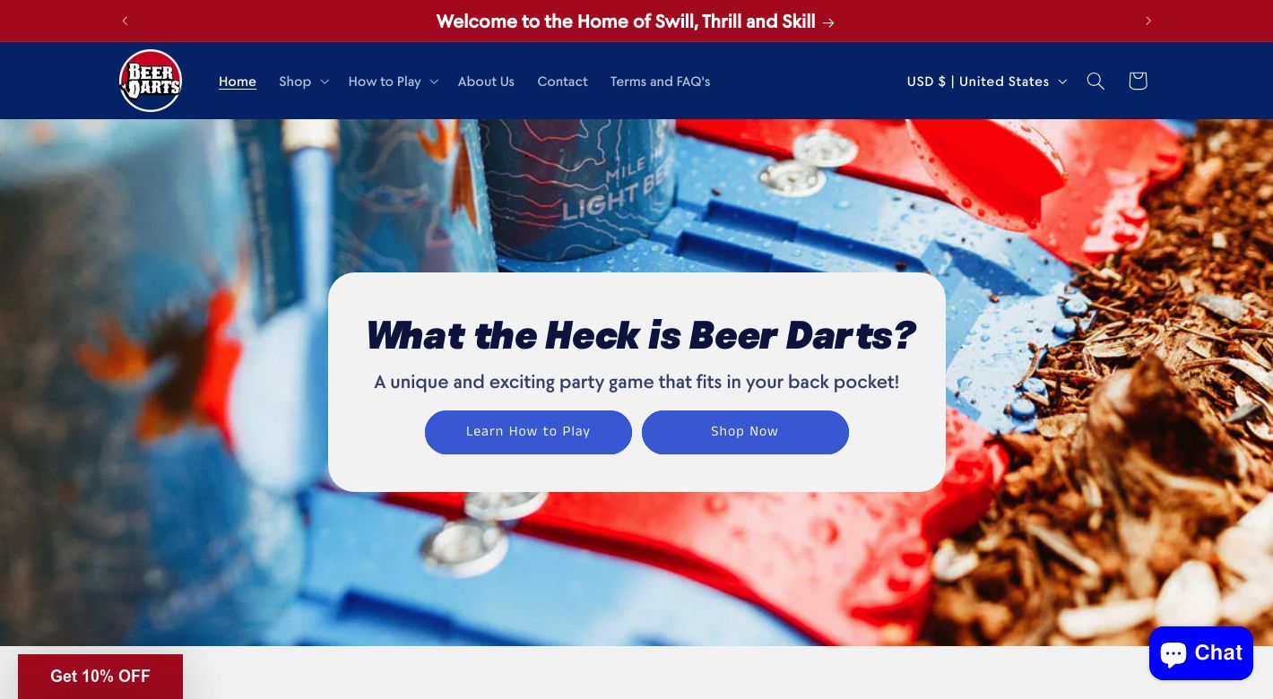 Beer Darts Website