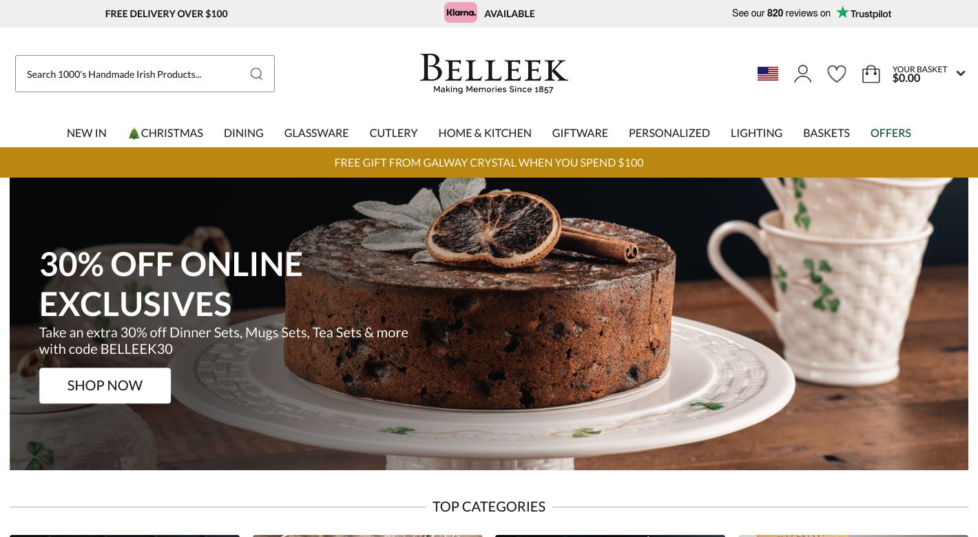 Belleek Website