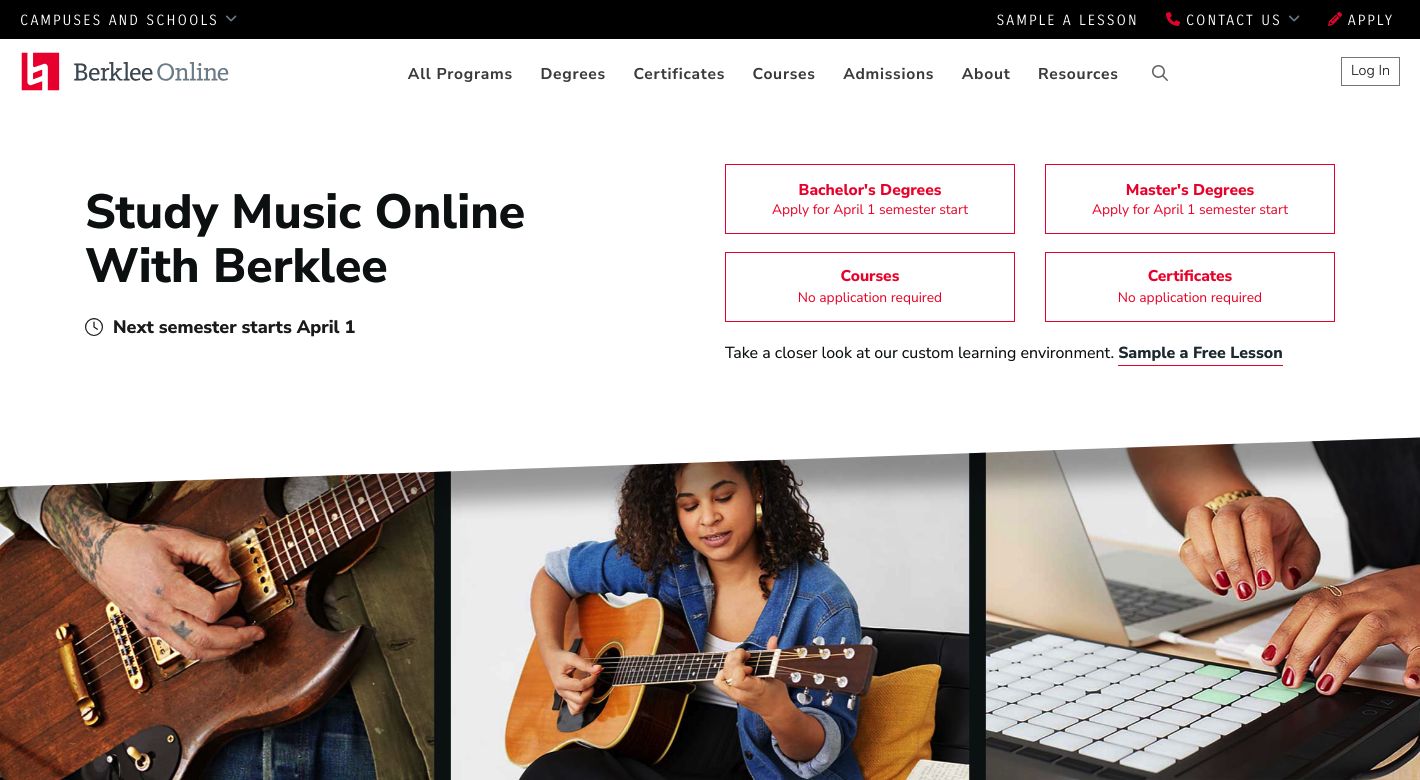 Berklee Website